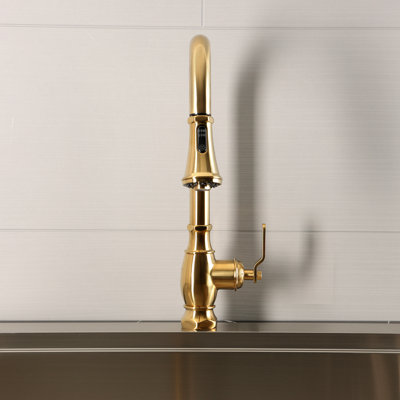 Kingston Brass Whitaker Single-Handle Pull-Down Kitchen Faucet