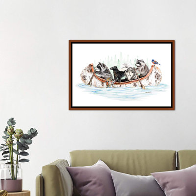 «Critter Canoe» par Holly Surant - impression d'art graphique