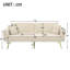 176cm Upholstered Convertible Sofa-1851962464