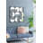 35.6" In Eclectic Styling Metal Beaded Black Wall Mirror With Contemporary Design For Bedroom-273599815