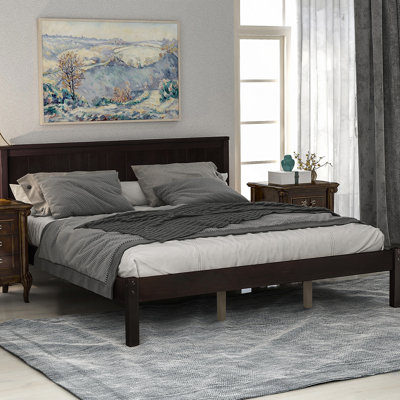 Perry Solid Wood Twin Size Standard Bed