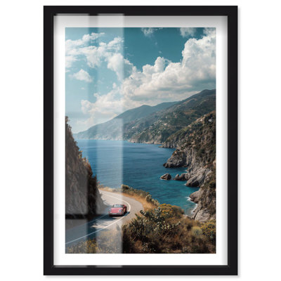«Coastal Drive», reproduction d'art encadrée par Notoriart, cadre noir, 16 x 24