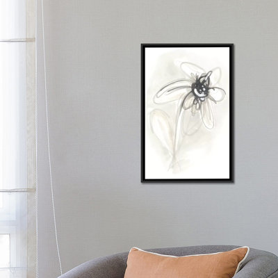 « neutral floral geste v », impression sur toile