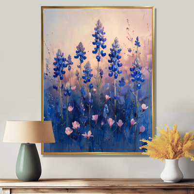 Blue Sunrise Splendour Blue Bonnets II - Blue Bonnets Wall Art