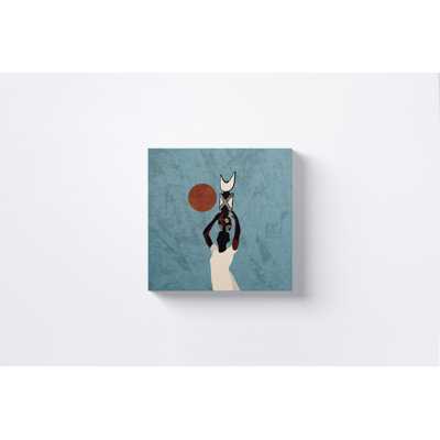 «African Harvest Mask» par Ify Ojo, impression sur toile tendue