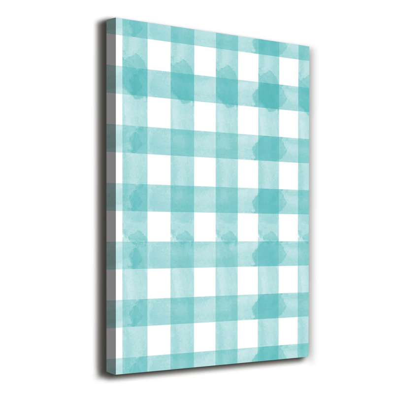 Blue Lattice - Wrapped Canvas Print