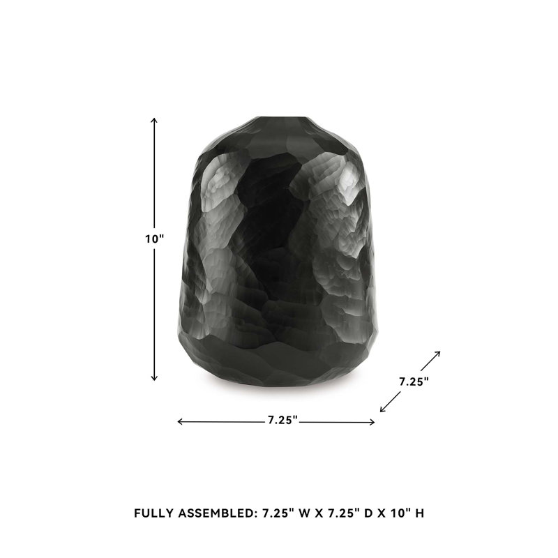 Vase Cecilius, H 9,65 po x l 7,25 po x P 7,25 po