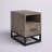 Letterly Solid Wood Top End Table with Storage and Built-In Outlets