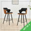 Alcea Yes Velvet Faux Leather Bar Stool