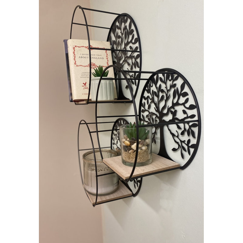 Hibba 3 Piece Circle Accent Shelf