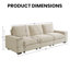 Canapé modulaire avec rangement pour sièges, canapé en chenille confortable pour le salon, le bureau, le siège profond, le chargement USB, avec housse amovible, canapé 3 places-102673627-108995615