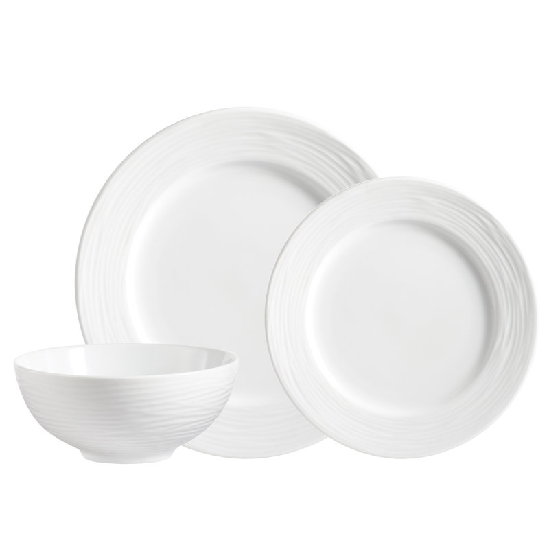 Porcelain China Dinnerware Set 12 Piece - Service for 4
