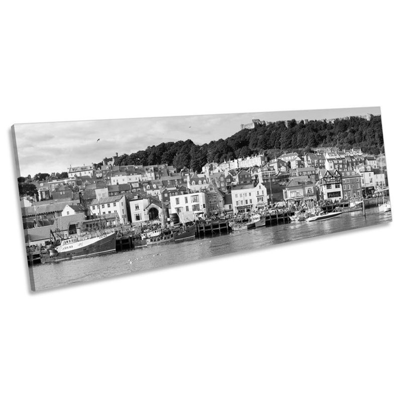 Scarborough North Yorkshire - Wrapped Canvas Panoramic Print, 40.64cm H x 121.92cm W x 2cm D