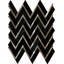 Luna 1" x 3" Marble Herringbone/Chevron Mosaic Wall Tile-54692755