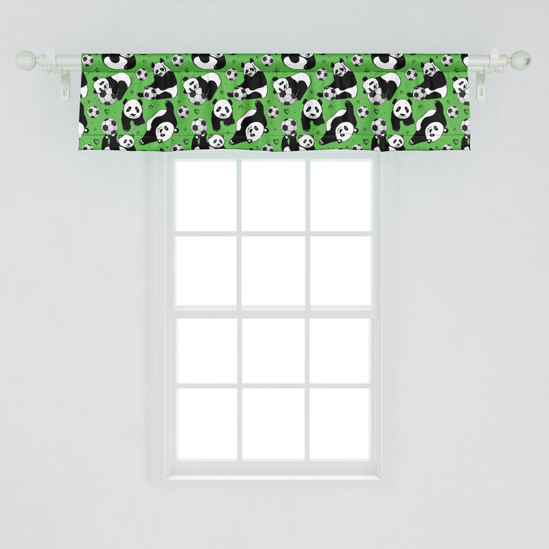 Ensemble de 2 cantonnières Panda Ambesonne, L 42 po x L 12 po