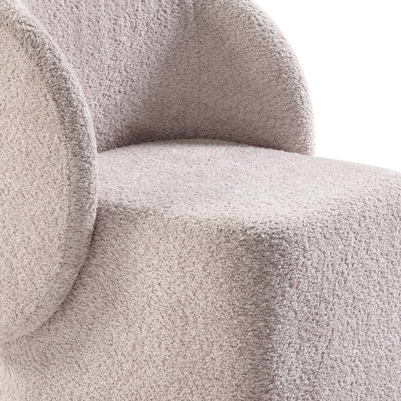 Fauteuil de coiffeuse Bronstein, Dusty Rose Boucle