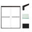 Porte de douche demi-cadre l 57,75 "x H 70" Frederick-62265134