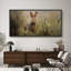 Illustration de lapin dans une prairie, reproduction de chambre d'enfant, impression numérique sur toile giclée sur toile-111652914-111652913