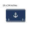 Tapis de bain Nautical Anchor, 16 x 24 po