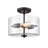 Verlana Glass Semi Flush Mount-72191328