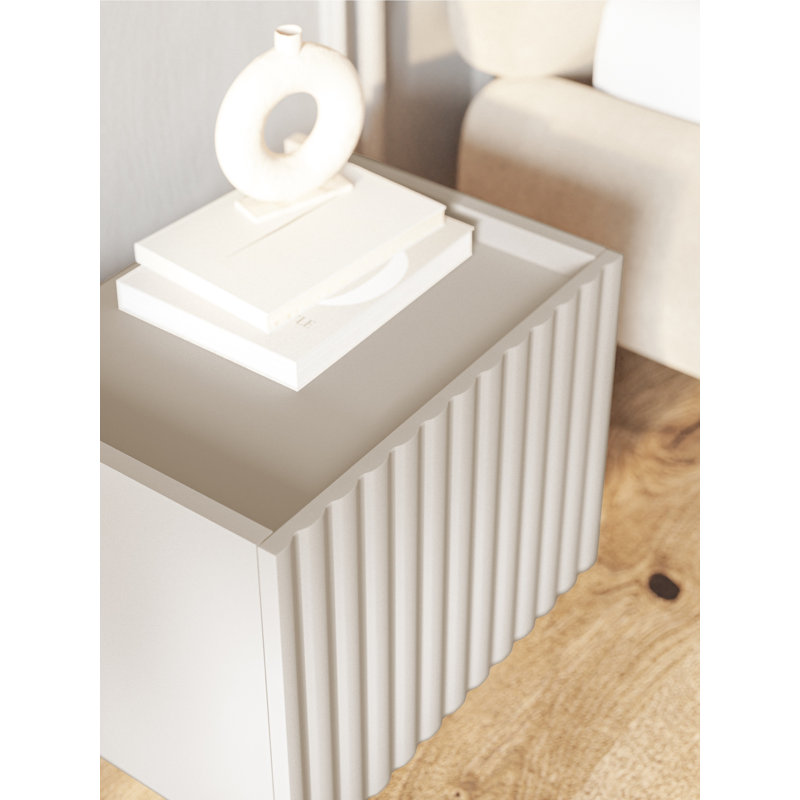 Taelen 48cm W Manufactured Wood Bedside Table