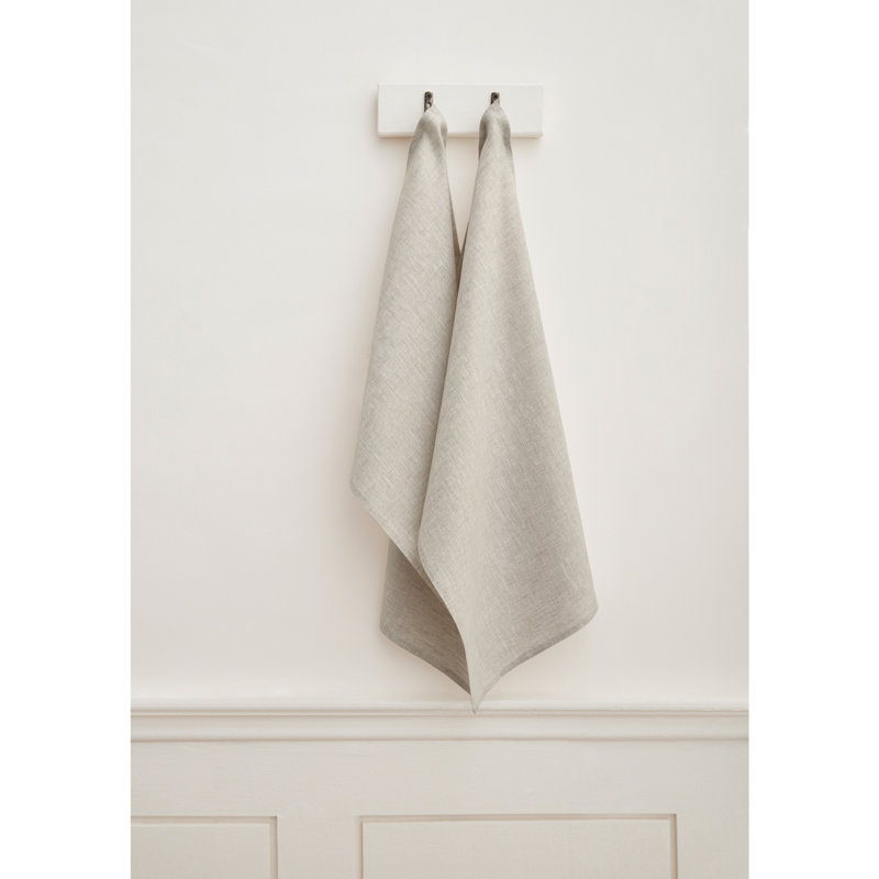 Kitchen Linen - 100% Pure Linen Kitchen Towels, Light Natural