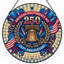 Panneau de fenêtre en verre pour décoration intérieure American Independent USA 250th Anniversary ， 7,8H-126676473
