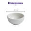 MINIATURE Premium Porcelain Non-Stackable Bowl,
