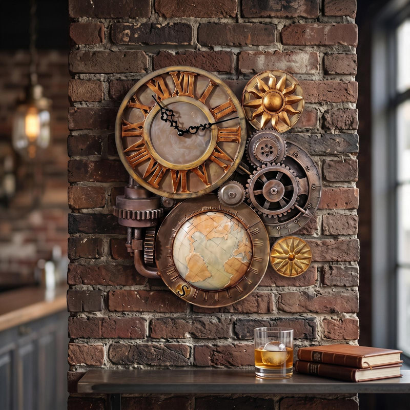 Horloge murale à engrenages Bagdad, Moyen