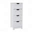 Armoire de rangement autoportante avec 4 tiroirs