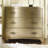 Sanctuary Three-Drawer Shaped Front Gold Chest
