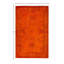 Tapis unique en laine orange 4 pi 7 po x 7 pi 2 po Huckstep