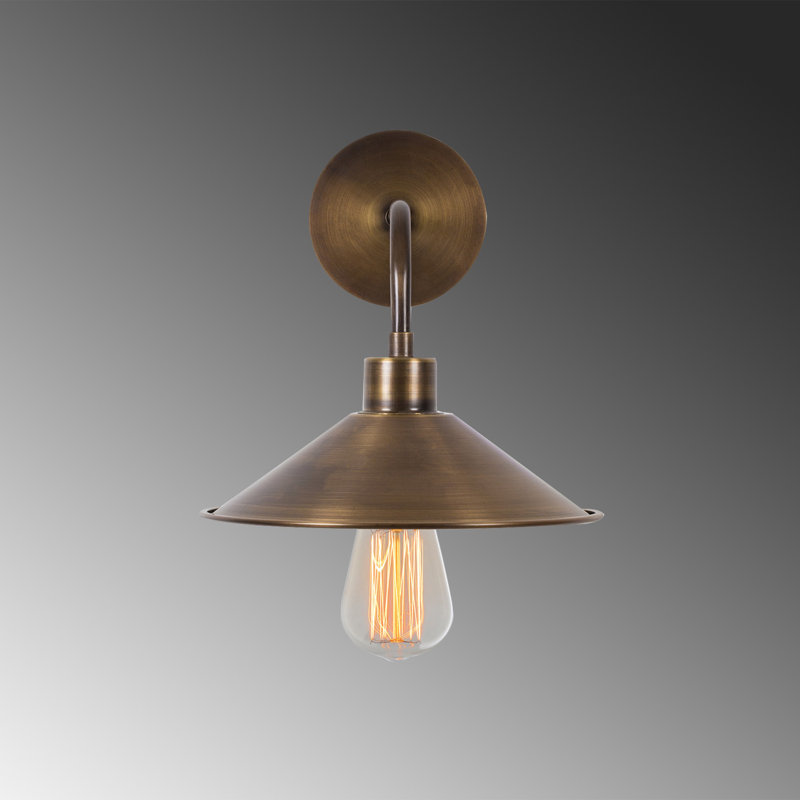Industrial Wall Lamp, Vintage Copper Finish, 9.4 x 14.2 x 9.8 inches | Metal Body, E27 Socket (Max 40W) | IP20 Rated, Perfect for Modern & Novelty Decor | Stylish Lighting for Living Room, Bedroom, or Office Spaces