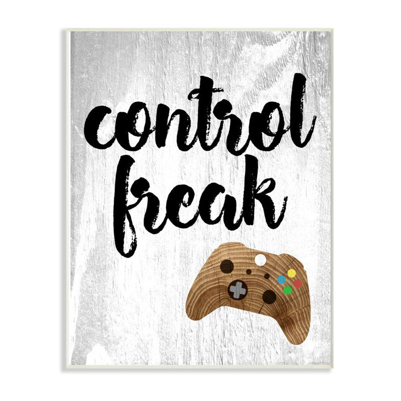 Décoration murale en bois control freak Seeger, Plaque murale, H 15 po x l 10 po x P 0,5 po