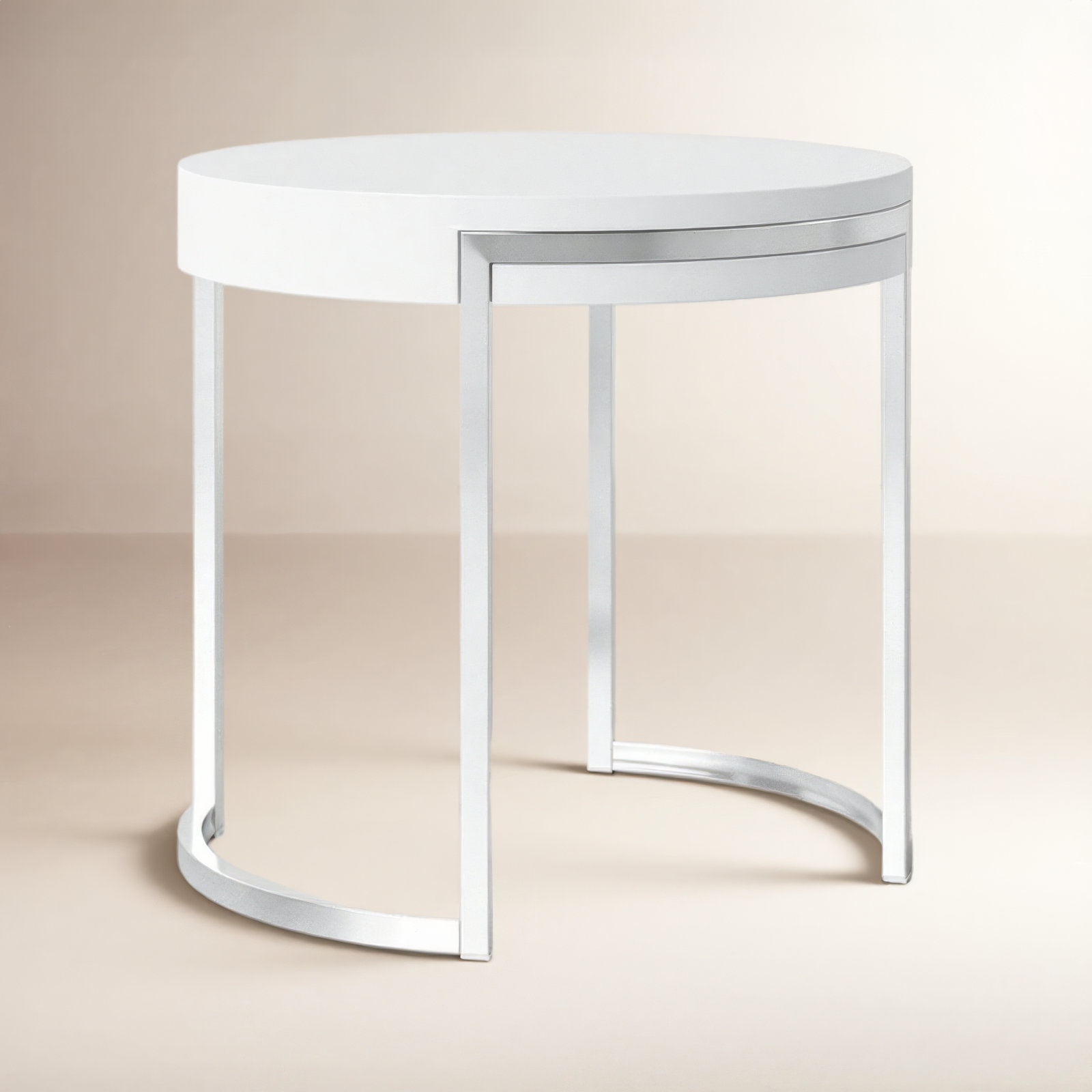 Beal End Table, White