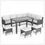 Ensemble de 7 pièces de mobilier d'extérieur pour petit patio-988645032