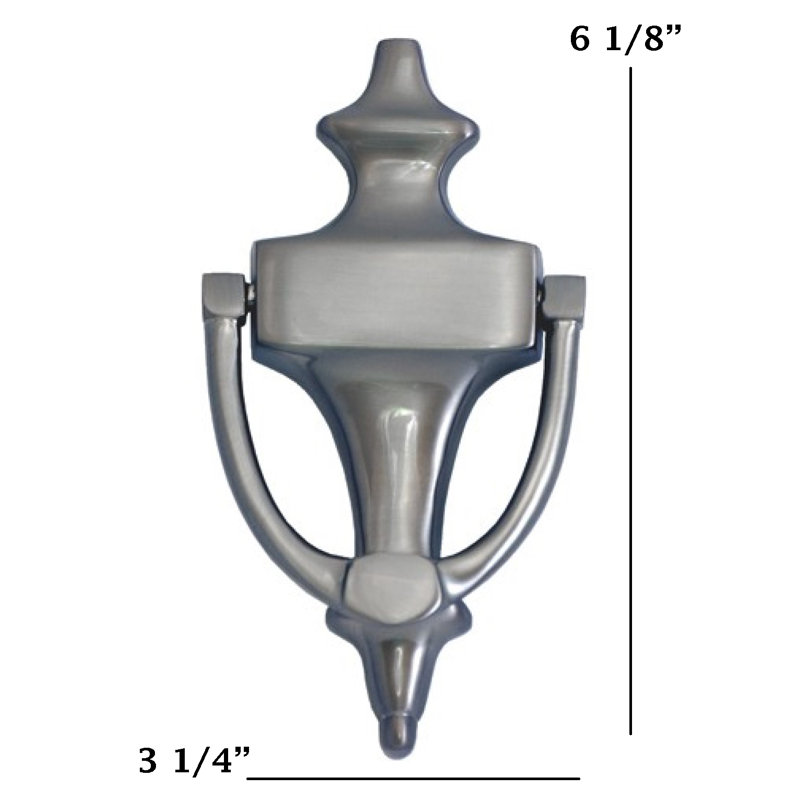 Brass Door Knocker, Satin Nickel