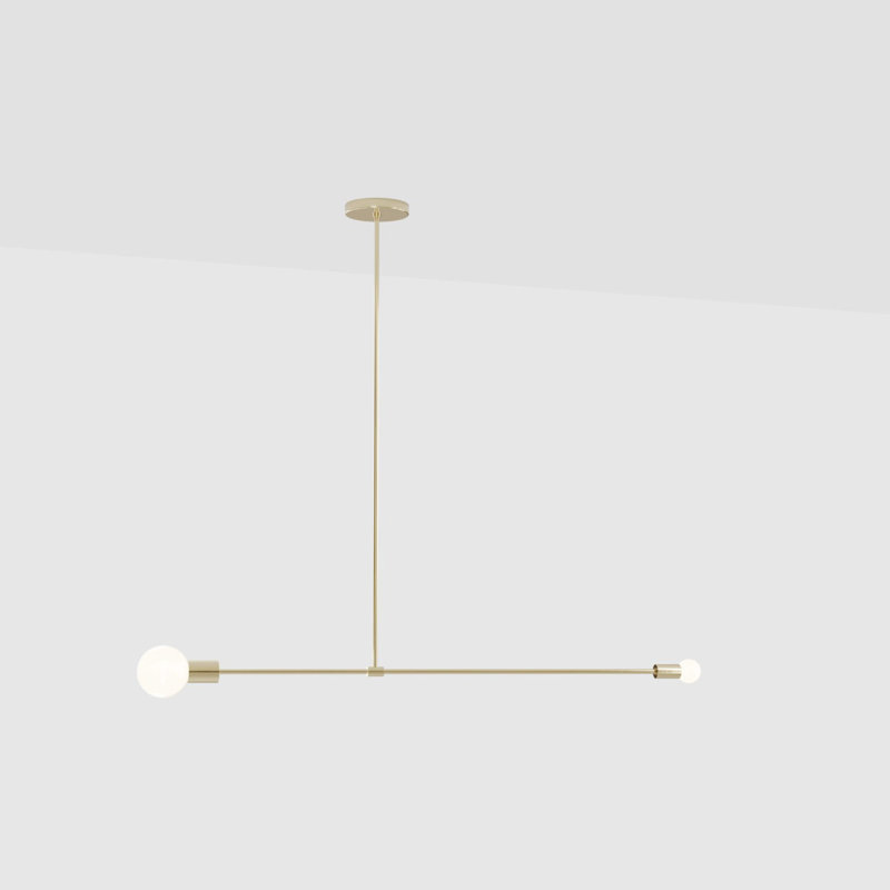 Luminaire suspendu simple à 2 lumières Xalia