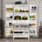 White Garage Cabinet With 2 Door And 4 Drawer