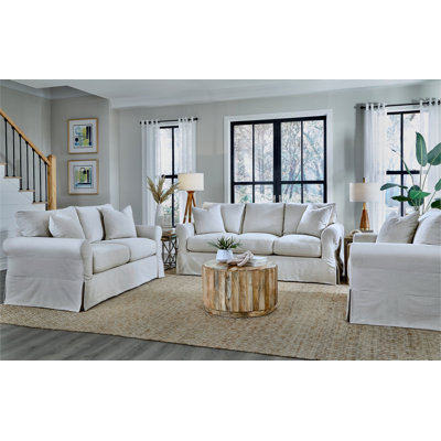 Cassanora Snow Living Room Group Slip Cover