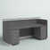 Cason Rectangle Solid Wood Reception Desk with Filing Cabinet