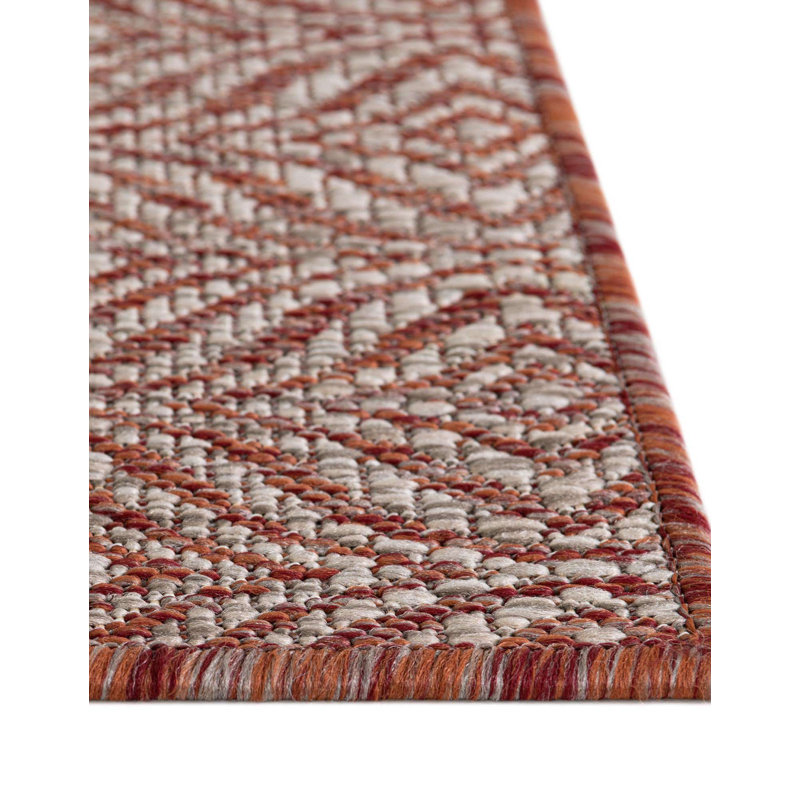 Flara Geometric Indoor / Outdoor Rug, Rectangle 8' x 11'4"