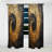 Gold Black Spiral Potteries I - Abstract Spirals Blackout Abstract Curtain - 1 Panel-107808690