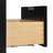 Haun 36'' Solid Wood Left Offset Bathroom Vanity Base Only, Base Cabinet without Top in Black-115860450