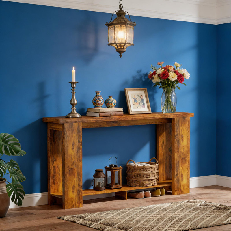 Console moderne étroite pour le vestibule ou derrière le canapé - Table d'appoint mince en bois pour petits espaces | Idée de cadeau