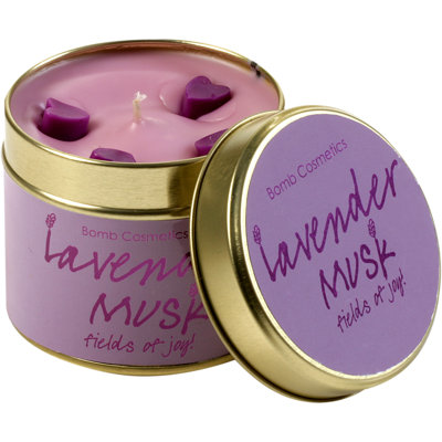 Lavender Musk Scented Jar Candle
