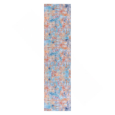 Multi Washable Rug 2'6'' X 10' Runner Rug (Multi, 2'6'' X 10')