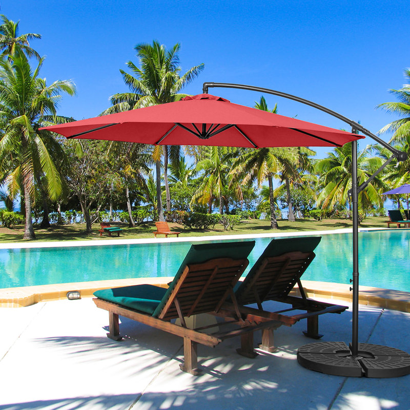 Parasol de plage 120 po Linnett, Claret