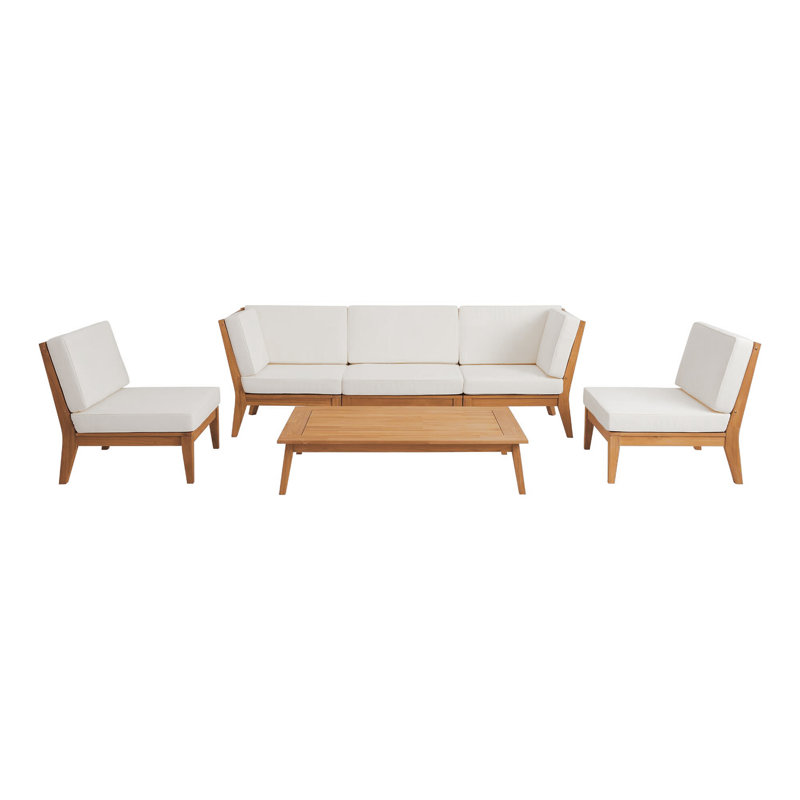 Acacia 3 - Person Modular Patio Conversation Set with Cushions