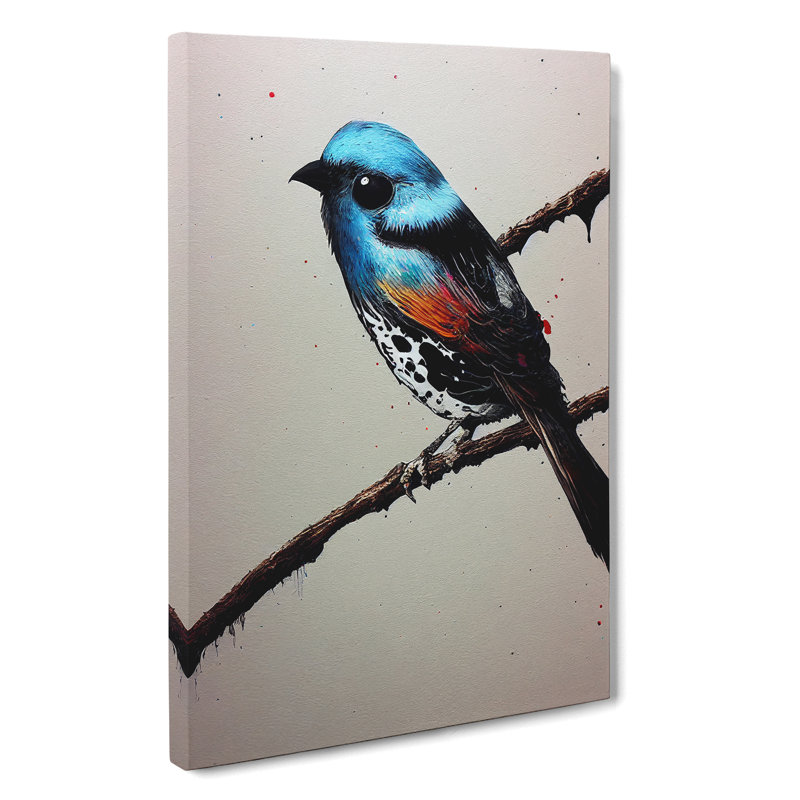 Solo Bird - Wrapped Canvas, 50cm H x 35cm W x 3cm D
